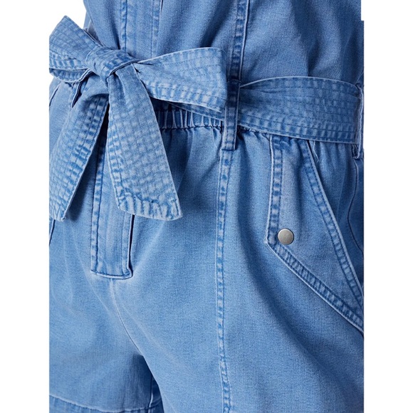 KUT from the Kloth Arabella-Zip-Up Romper with Waist Tie- XL - Picture 5 of 8